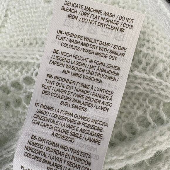 NWT Boden Wool Blend Pointelle Knit Sweater Avacado Cream Womens Sz 20/22 - Picture 7 of 7